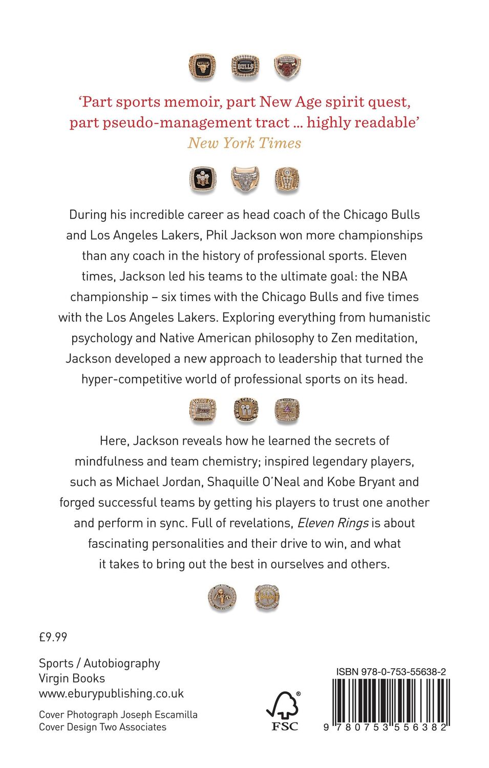 Rückseite: 9780753556382 | Eleven Rings | Phil Jackson (u. a.) | Taschenbuch | Englisch | 2015