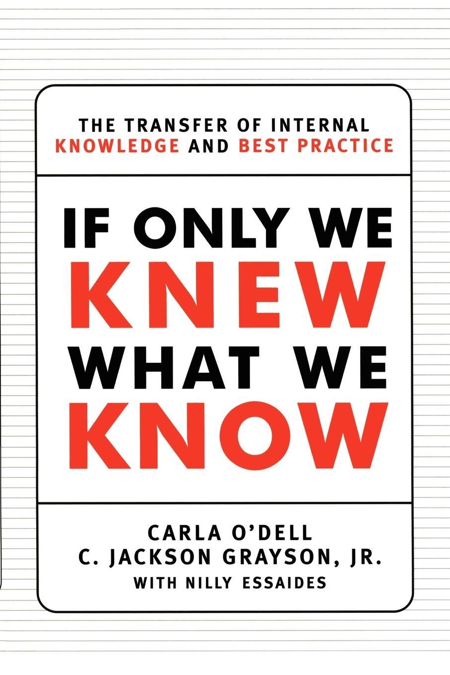 Cover: 9781451697575 | If Only We Knew What We Know | Carla O'Dell (u. a.) | Taschenbuch