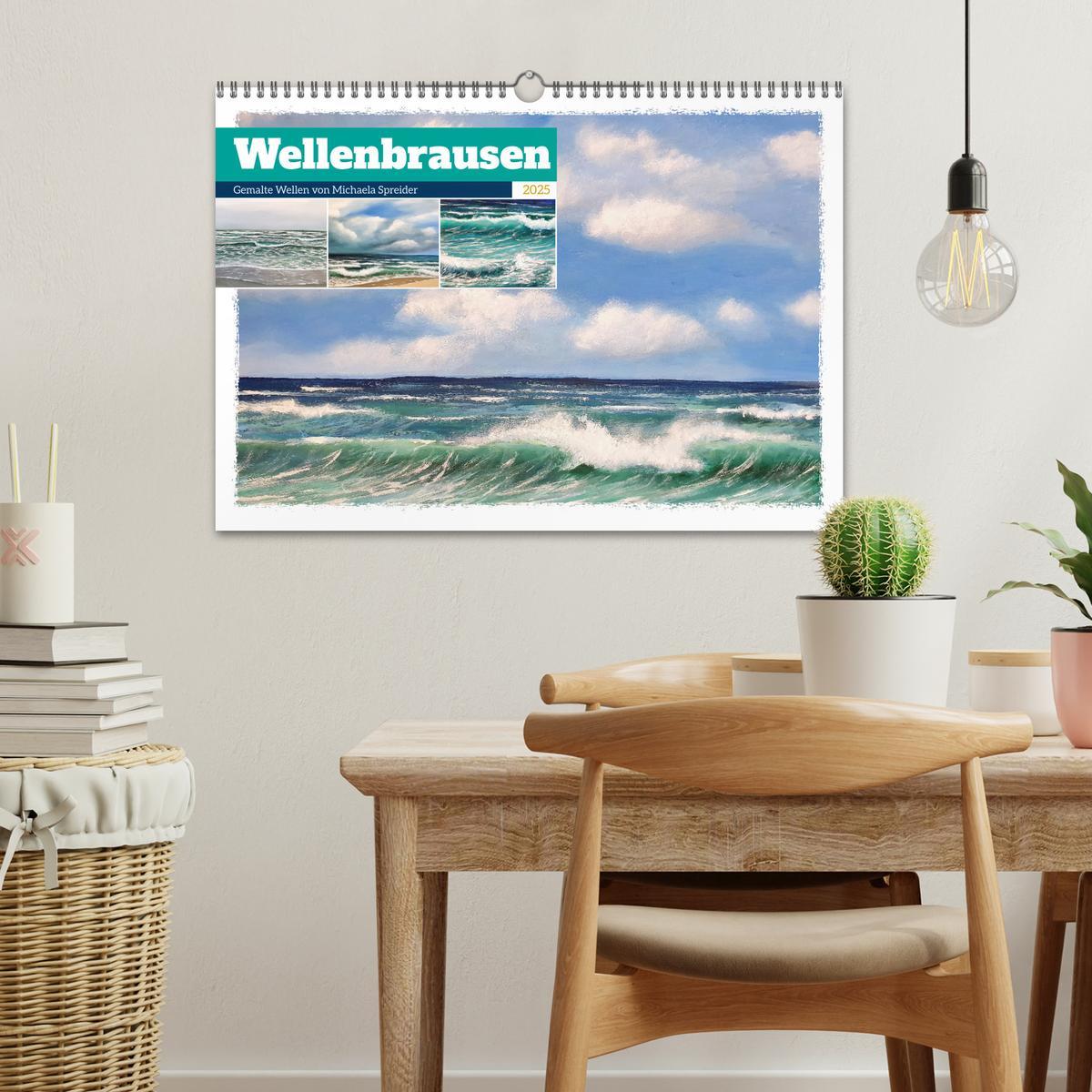 Bild: 9783383875687 | Wellenbrausen - Gemalte Wellen von Michaela Spreider (Wandkalender...