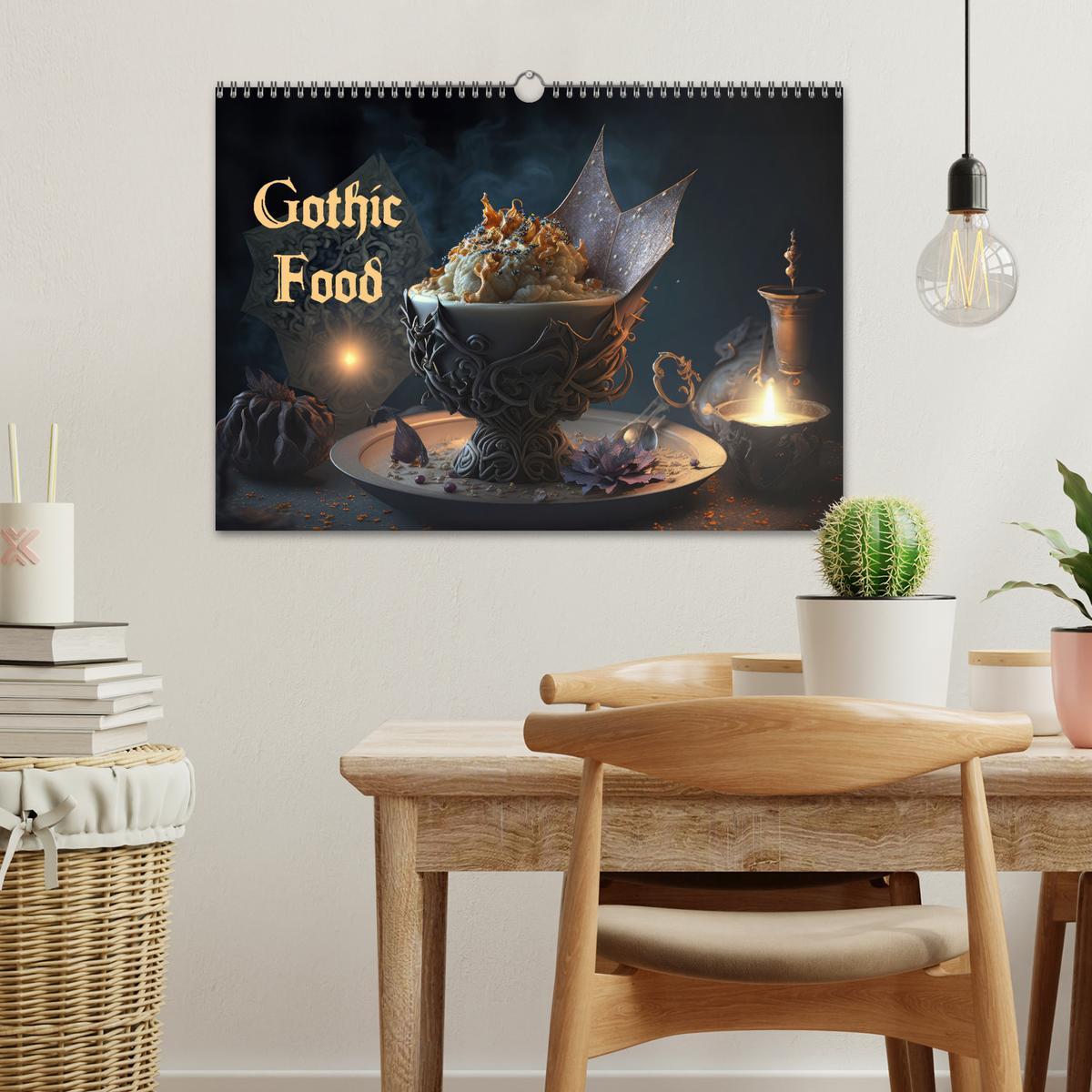 Bild: 9783383891045 | Gothic Food (Wandkalender 2025 DIN A3 quer), CALVENDO Monatskalender