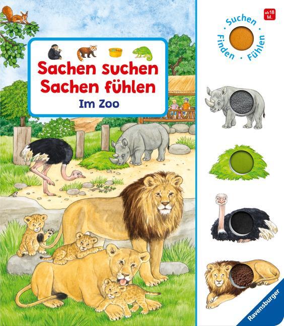 Cover: 9783473416943 | Sachen suchen, Sachen fühlen: Im Zoo: Suchen, finden, fühlen | Buch