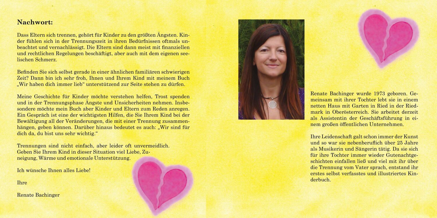 Bild: 9783861968740 | Mein Kind: Wir haben dich immer lieb! | Renate Bachinger | Taschenbuch