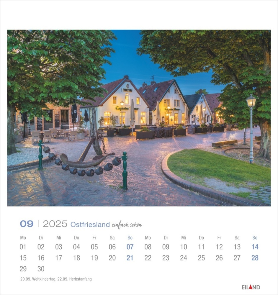 Bild: 9783964023315 | Ostfriesland Postkartenkalender 2025 - einfach schön | Kalender | 2025