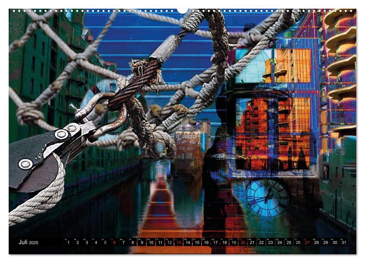 Bild: 9783435636235 | Hamburg Abstrakt (Wandkalender 2025 DIN A2 quer), CALVENDO...