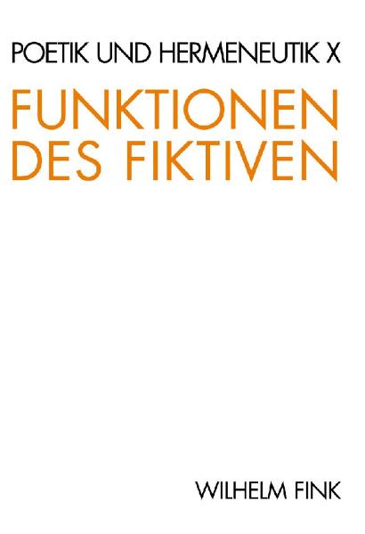 Cover: 9783770520558 | Funktionen des Fiktiven | Dieter Henrich (u. a.) | Taschenbuch