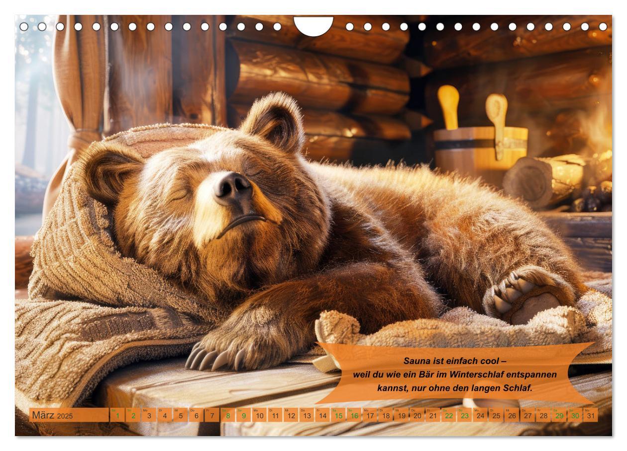 Bild: 9783457168141 | Tierisch lustige Saunafreunde (Wandkalender 2025 DIN A4 quer),...