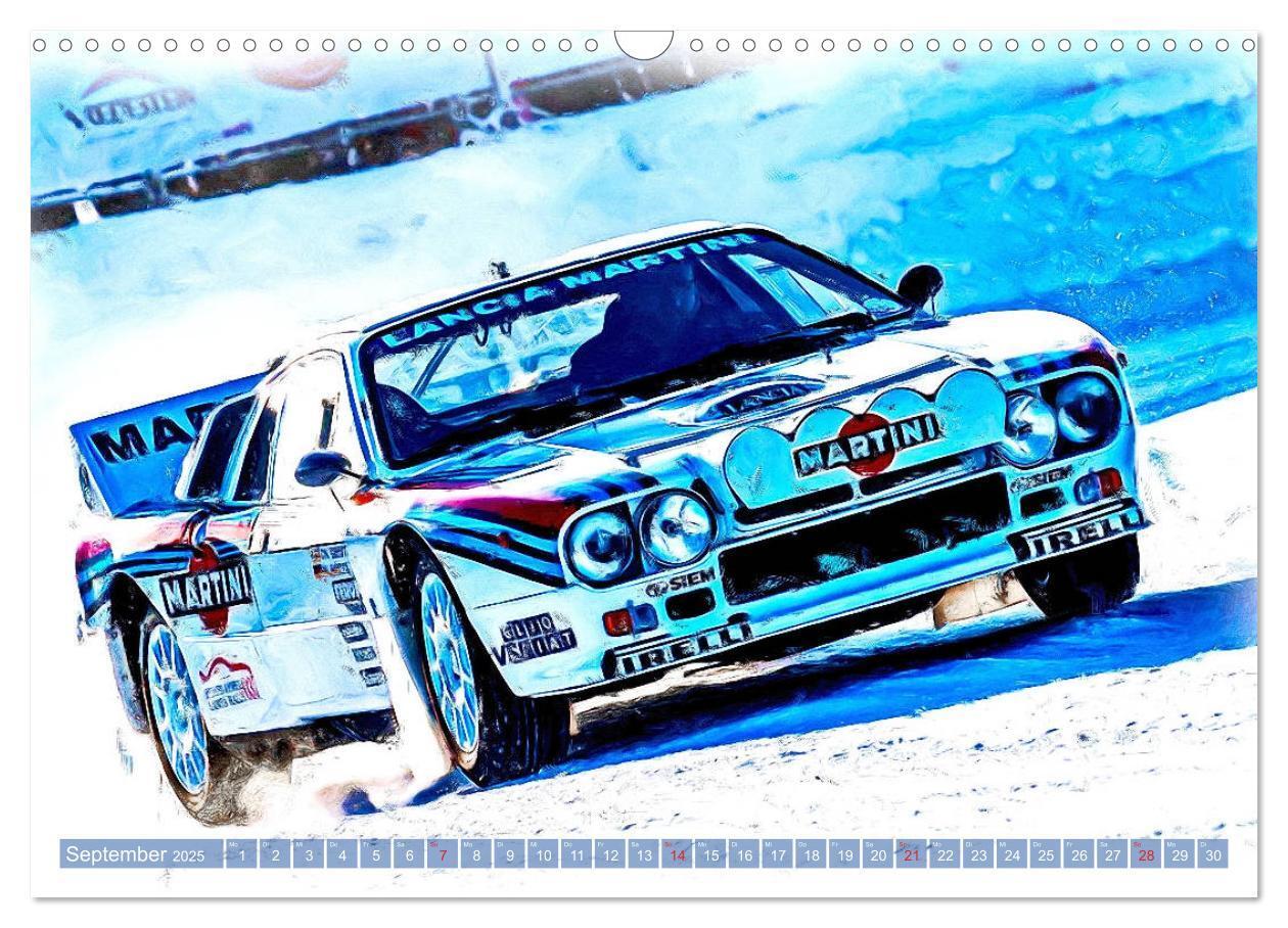 Bild: 9783435233410 | Rallye-Klassiker auf Eis (Wandkalender 2025 DIN A3 quer), CALVENDO...