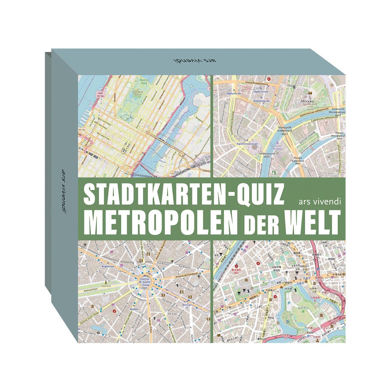 Cover: 4250364119214 | Stadtkarten-Quiz Metropolen der Welt | Johannes Wilkes | Stück | 33 S.