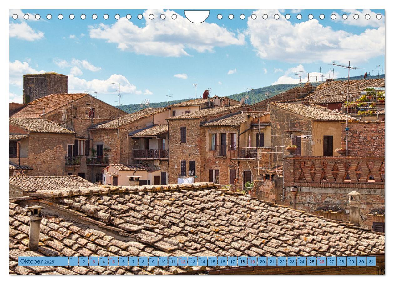 Bild: 9783383921520 | Impressionen aus San Gimignano (Wandkalender 2025 DIN A4 quer),...