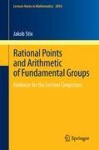 Cover: 9783642306730 | Rational Points and Arithmetic of Fundamental Groups | Jakob Stix | XX
