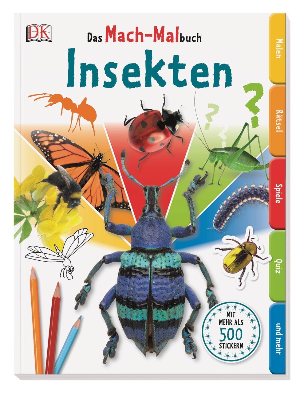 Cover: 9783831028061 | Das Mach-Malbuch Insekten | Taschenbuch | Das Mach-Malbuch | 96 S.