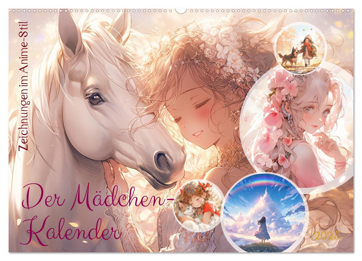 Cover: 9783383845284 | Der Mädchen-Kalender (Wandkalender 2025 DIN A2 quer), CALVENDO...