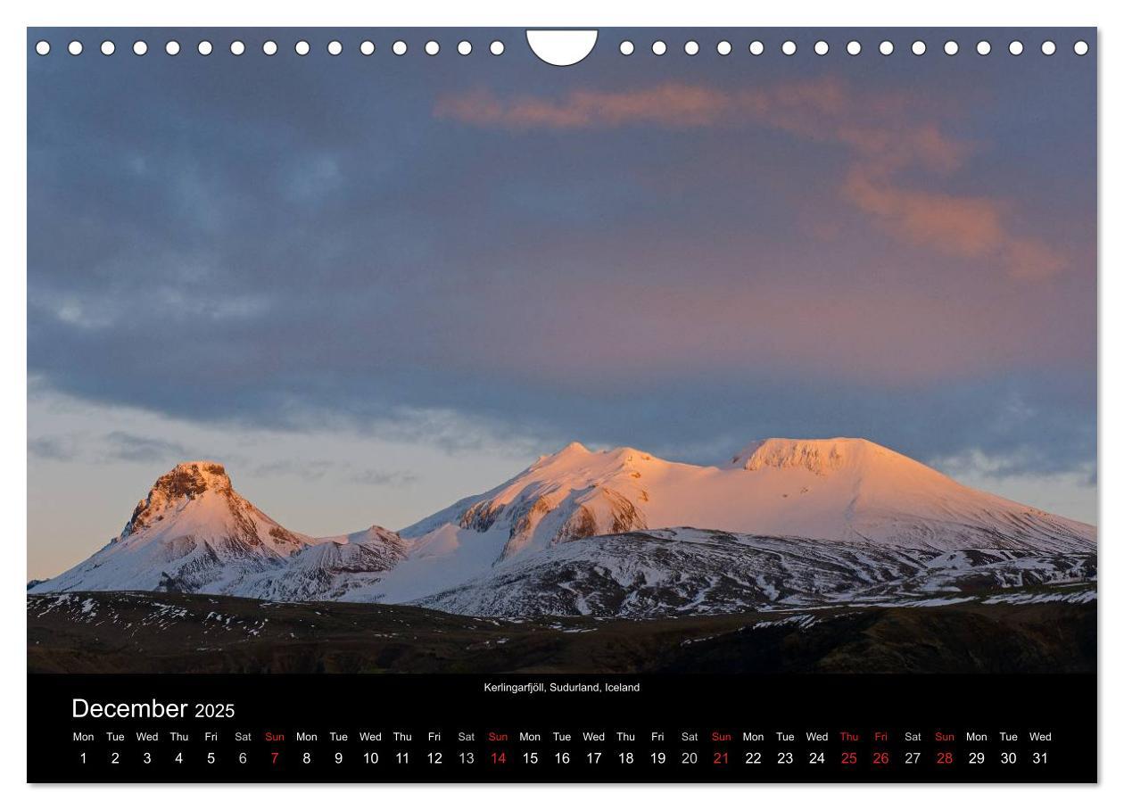 Bild: 9781325965144 | Iceland 2025 (Wall Calendar 2025 DIN A4 landscape), CALVENDO 12...