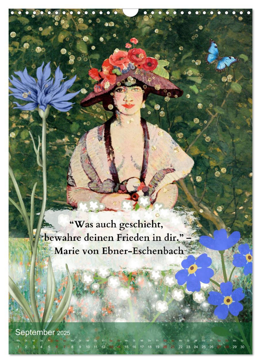 Bild: 9783457231050 | Vintage Vibes ¿ Frauen, Kunst und Worte (Wandkalender 2025 DIN A3...