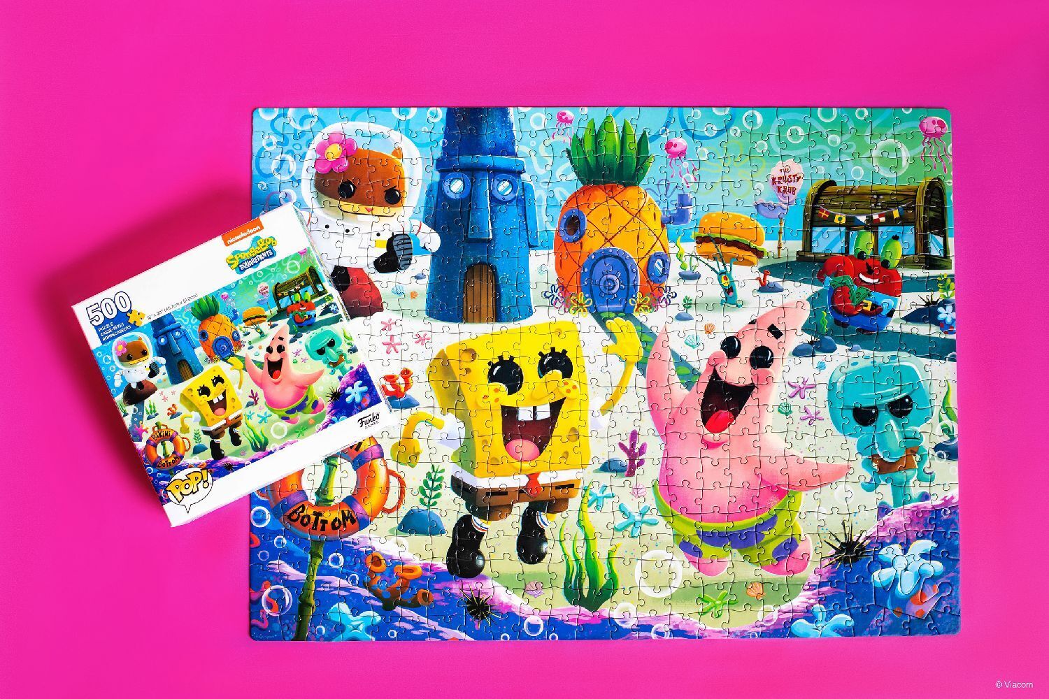 Bild: 889698708852 | Pop! Puzzle - Spongebob | Funko Games | Spiel | In Spielebox | 708852