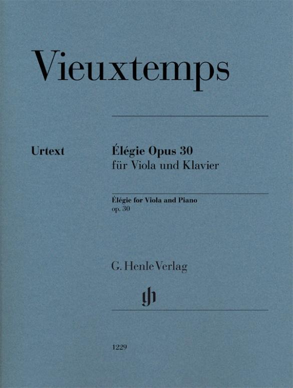 Cover: 9790201812298 | Élégie op. 30 für Viola und Klavier | Henry Vieuxtemps | Taschenbuch