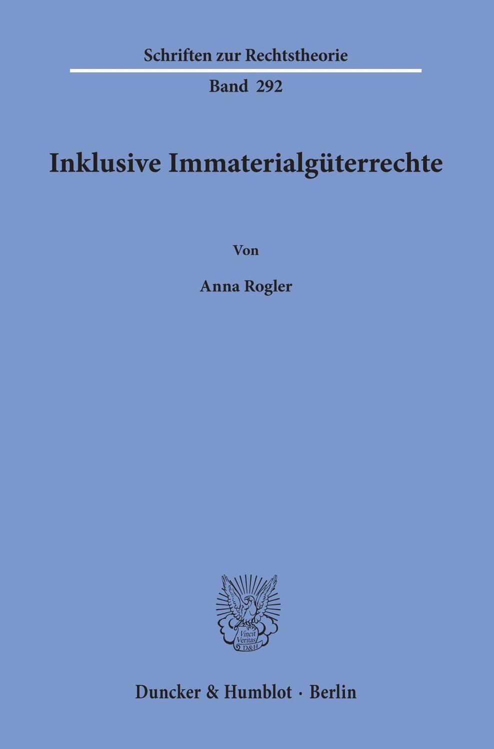Cover: 9783428158386 | Inklusive Immaterialgüterrechte | Anna Rogler | Taschenbuch | Deutsch