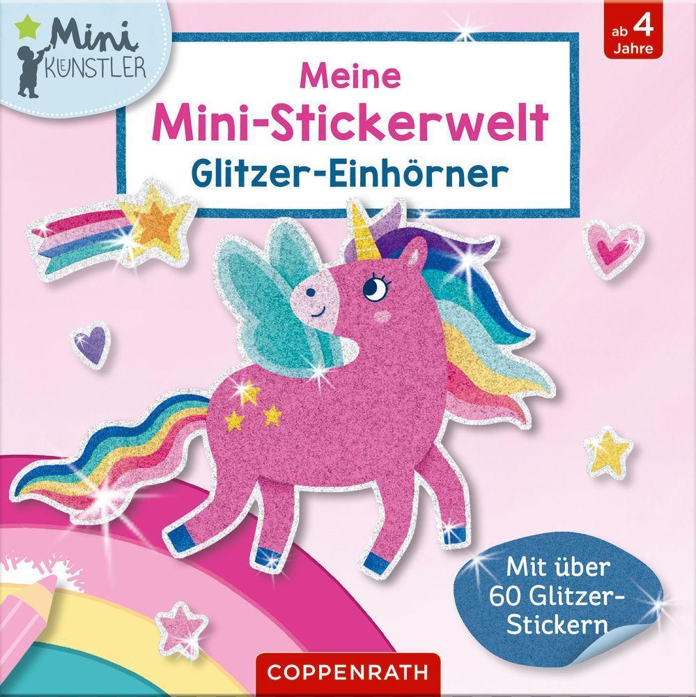 Cover: 4050003951249 | Meine Mini-Stickerwelt - Glitzer-Einhörner | Ruby Warnecke | Deutsch