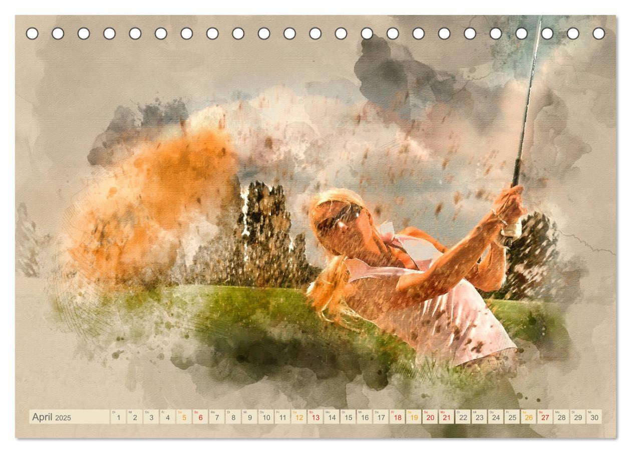 Bild: 9783435419548 | Ich liebe Golf (Tischkalender 2025 DIN A5 quer), CALVENDO...