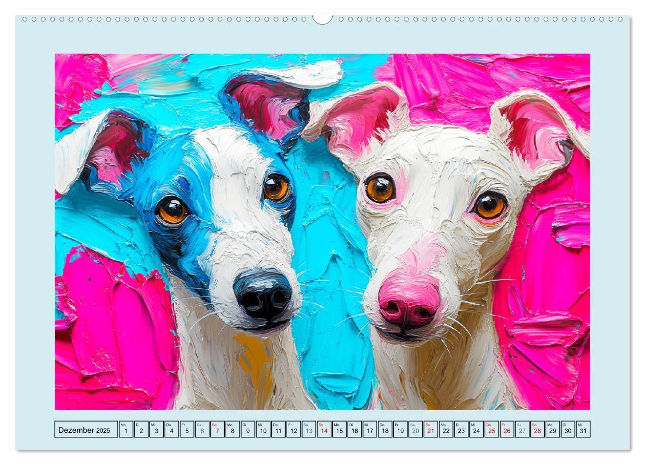 Bild: 9783457200834 | Hunde Paintings. Moderne Portraits in Öloptik (Wandkalender 2025...