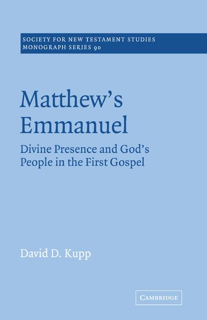 Cover: 9780521020657 | Matthew's Emmanuel | David D. Kupp | Taschenbuch | Englisch | 2005