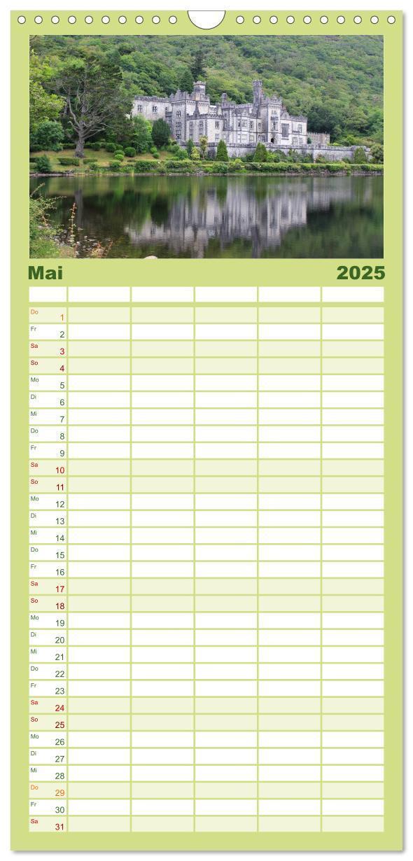 Bild: 9783457110768 | Familienplaner 2025 - Irland mit 5 Spalten (Wandkalender, 21 x 45...