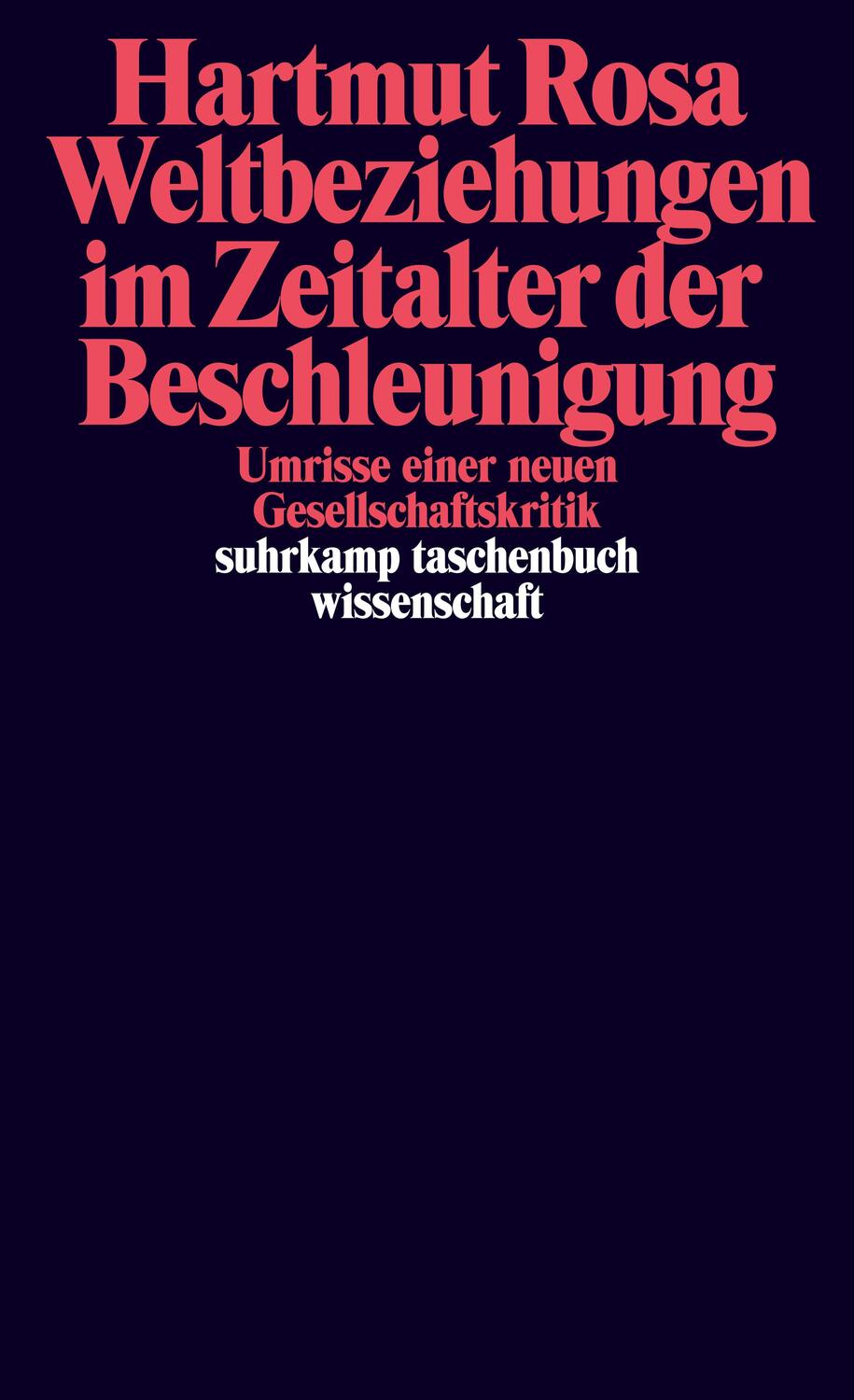 Cover: 9783518295779 | Weltbeziehungen im Zeitalter der Beschleunigung | Hartmut Rosa | Buch