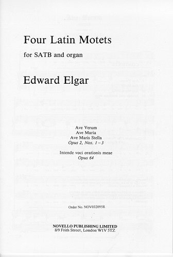 Cover: 5020679105283 | Four Latin Motets | Edward Elgar | Einzelstimme | Novello and Co