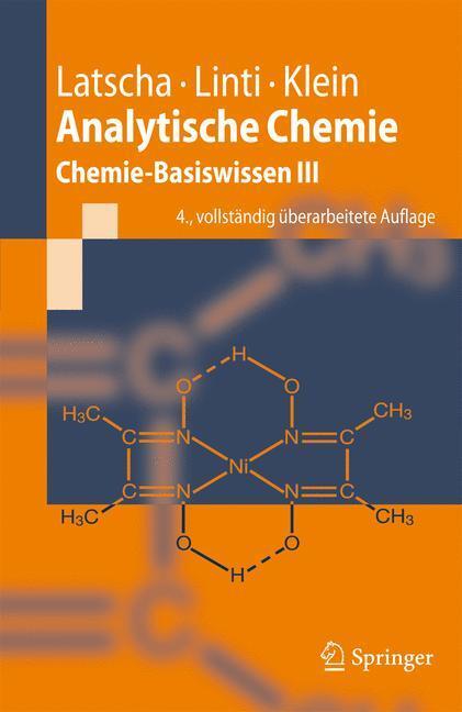Cover: 9783642621314 | Analytische Chemie | Chemie¿Basiswissen III | Latscha (u. a.) | Buch