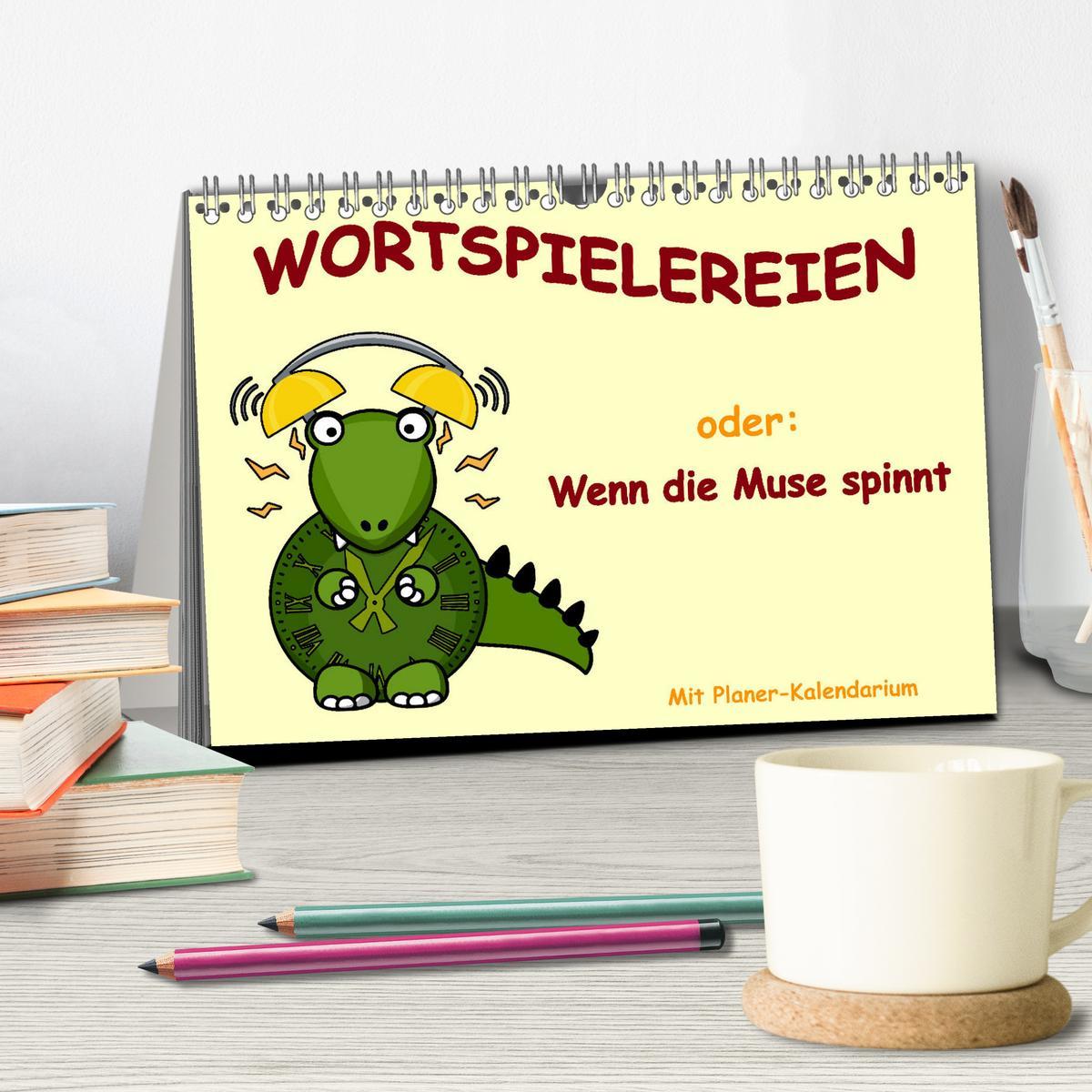 Bild: 9783457200407 | Wortspielereien (Tischkalender 2025 DIN A5 quer), CALVENDO...