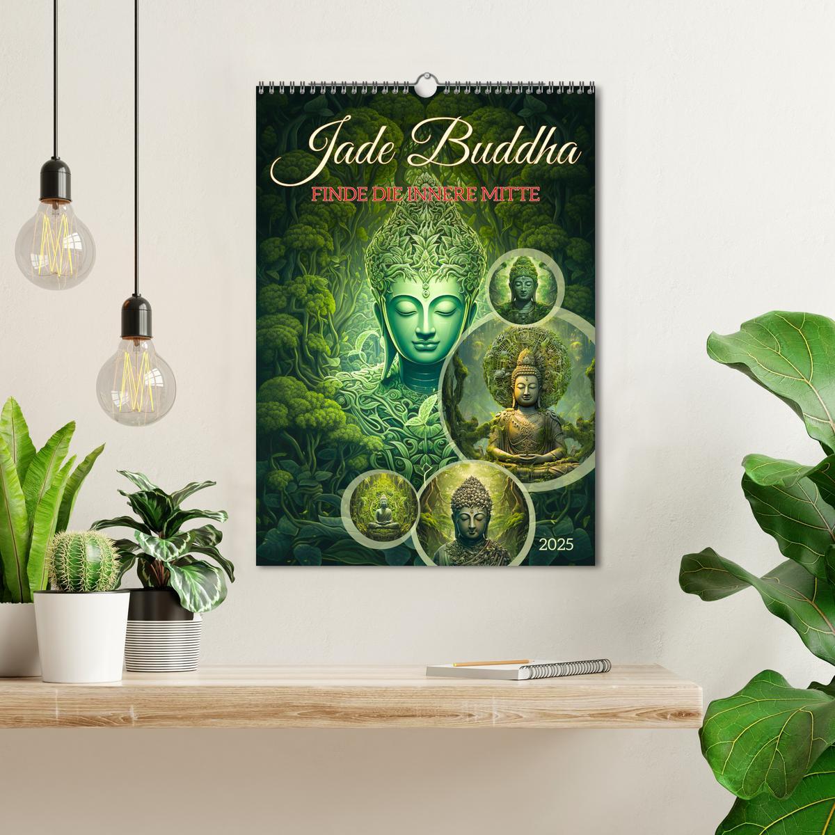 Bild: 9783435857159 | Jade Buddha - Finde die innere Mitte (Wandkalender 2025 DIN A3...