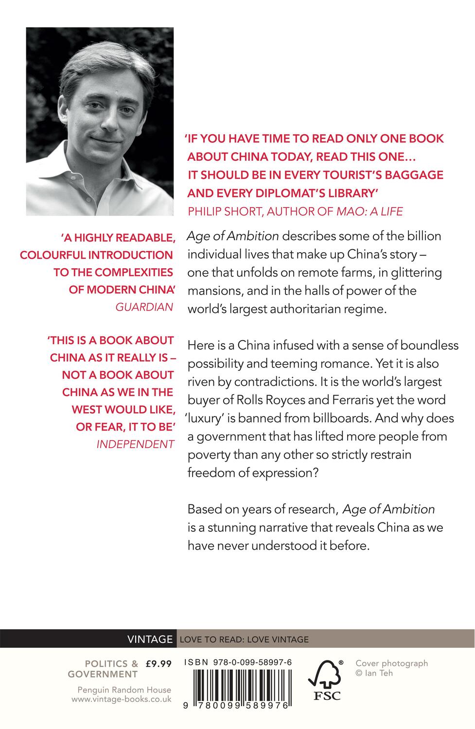 Rückseite: 9780099589976 | Age of Ambition | Chasing Fortune, Truth and Faith in the New China