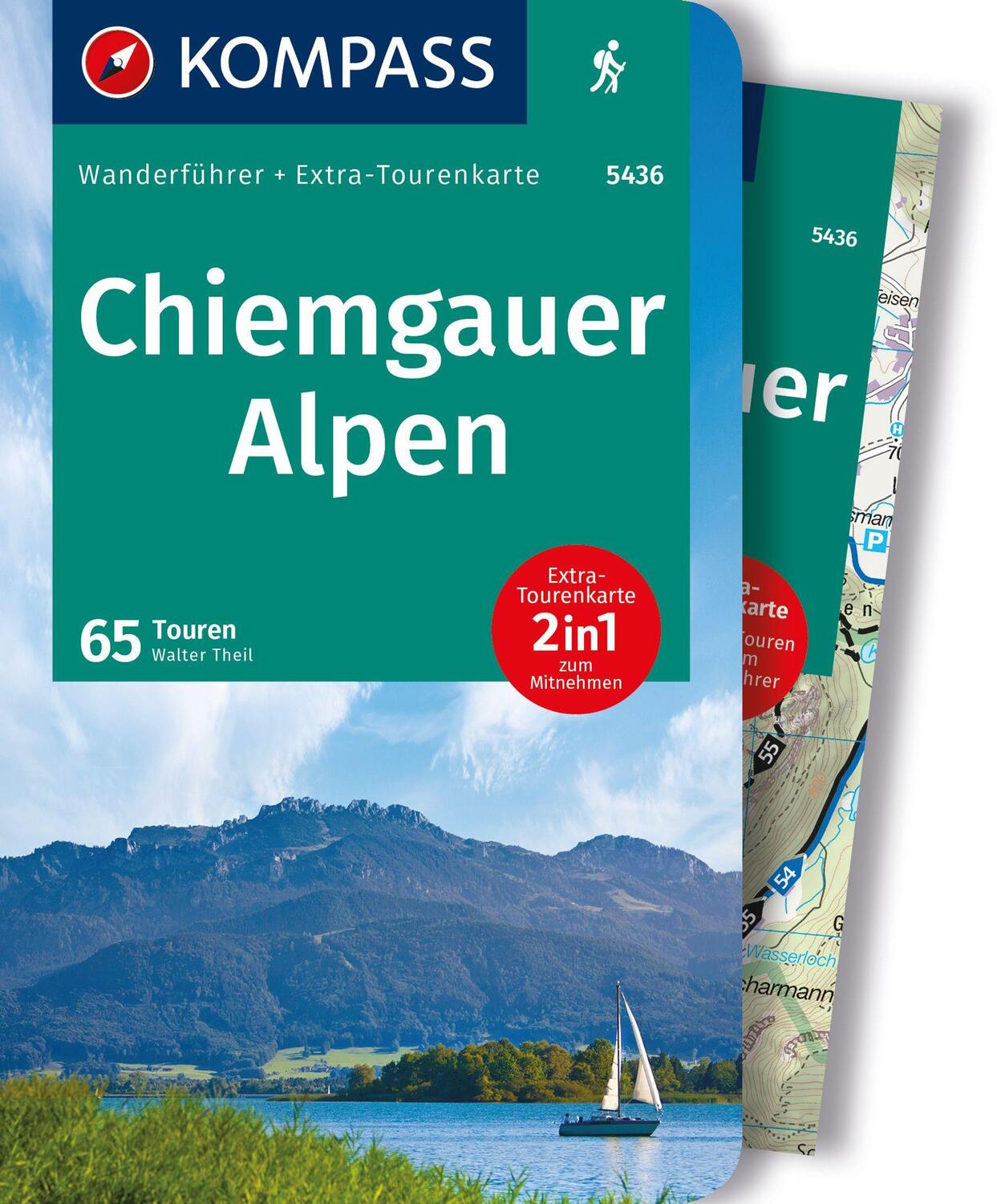 Cover: 9783991218142 | KOMPASS Wanderführer Chiemgauer Alpen, 65 Touren | Walter Theil | Buch