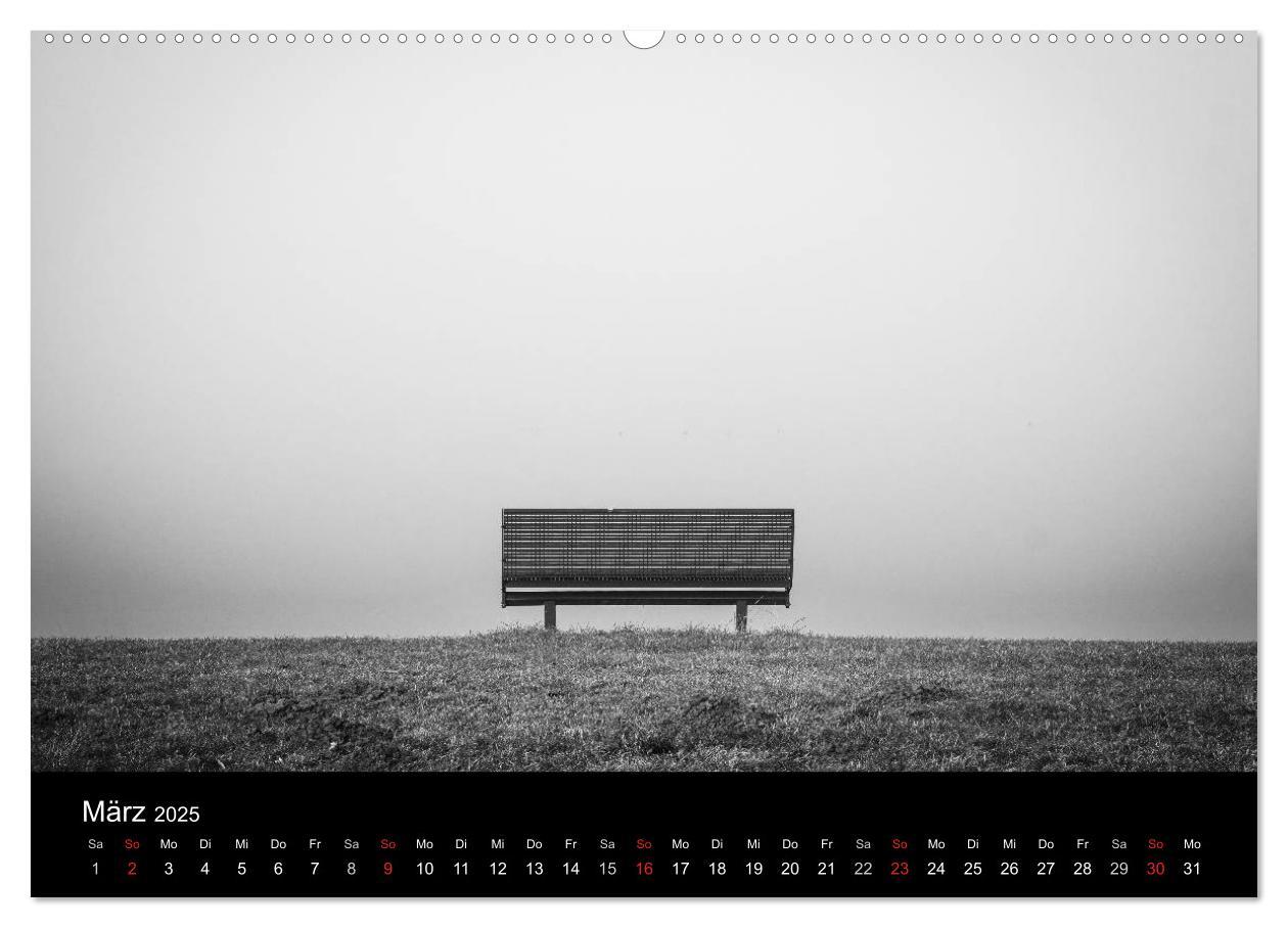 Bild: 9783435567225 | Monochrom 2025 (Wandkalender 2025 DIN A2 quer), CALVENDO...