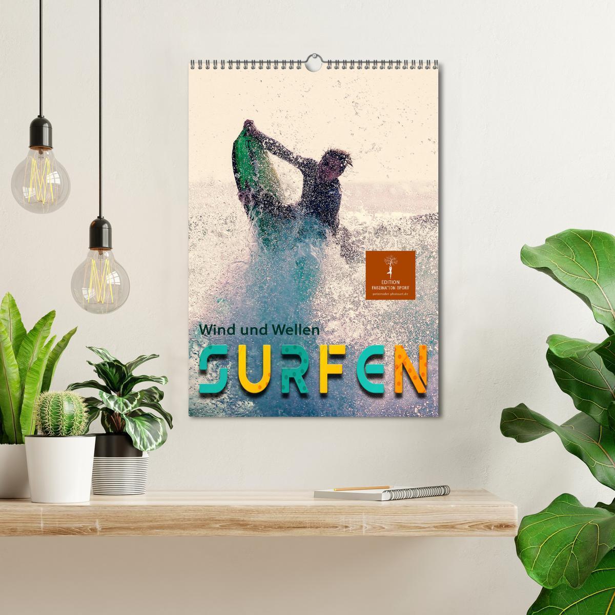 Bild: 9783435931996 | Surfen, Wind und Wellen (Wandkalender 2025 DIN A3 hoch), CALVENDO...