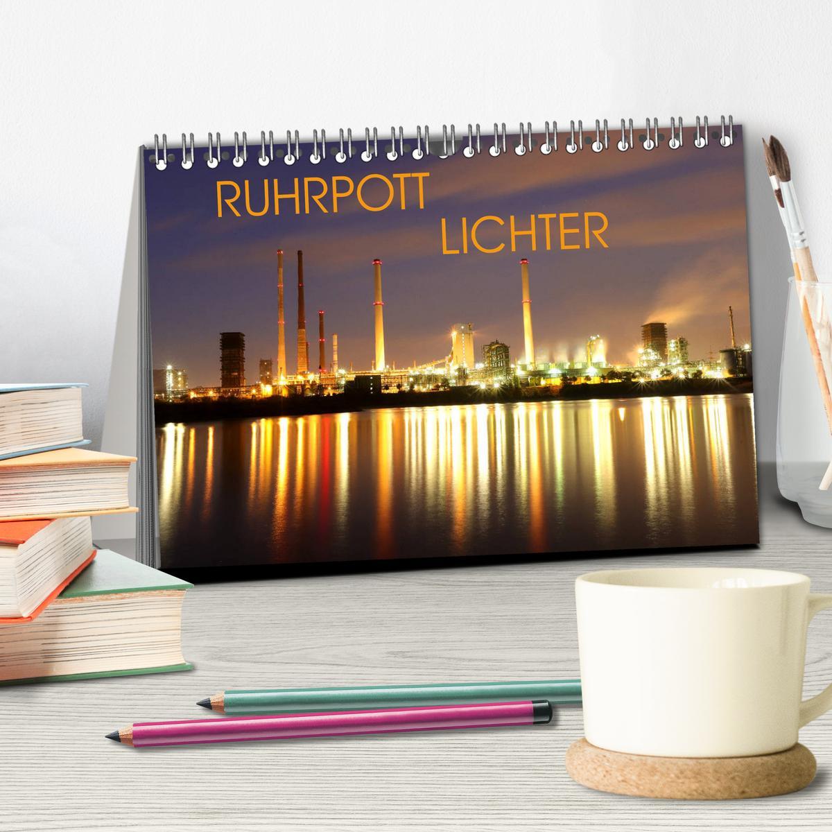 Bild: 9783435300877 | RUHRPOTT LICHTER (Tischkalender 2025 DIN A5 quer), CALVENDO...