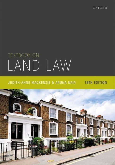 Cover: 9780198839828 | Textbook on Land Law | Judith-Anne MacKenzie (u. a.) | Taschenbuch