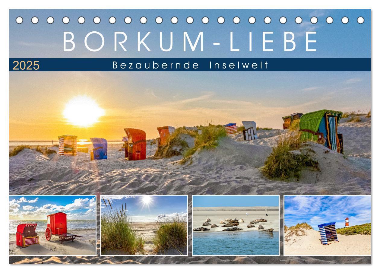 Cover: 9783435080137 | BORKUM-LIEBE (Tischkalender 2025 DIN A5 quer), CALVENDO Monatskalender