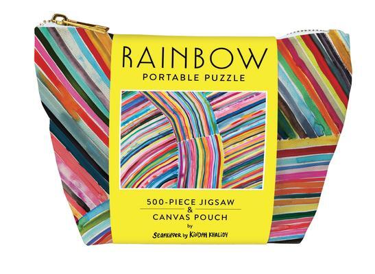 Cover: 9781797217192 | Rainbow Portable Puzzle | 500-Piece Jigsaw &amp; Canvas Pouch | Khalidy