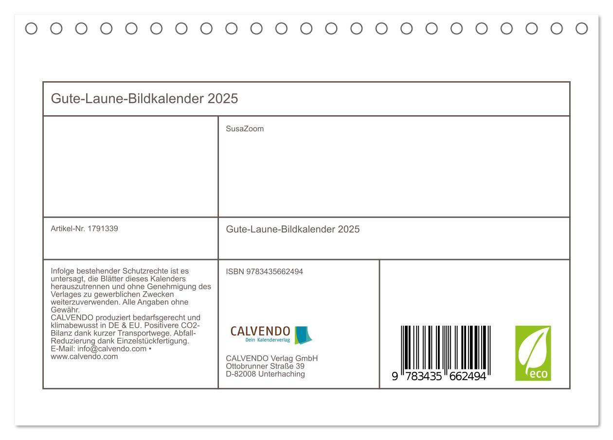 Bild: 9783435662494 | Gute-Laune-Bildkalender 2025 (Tischkalender 2025 DIN A5 quer),...