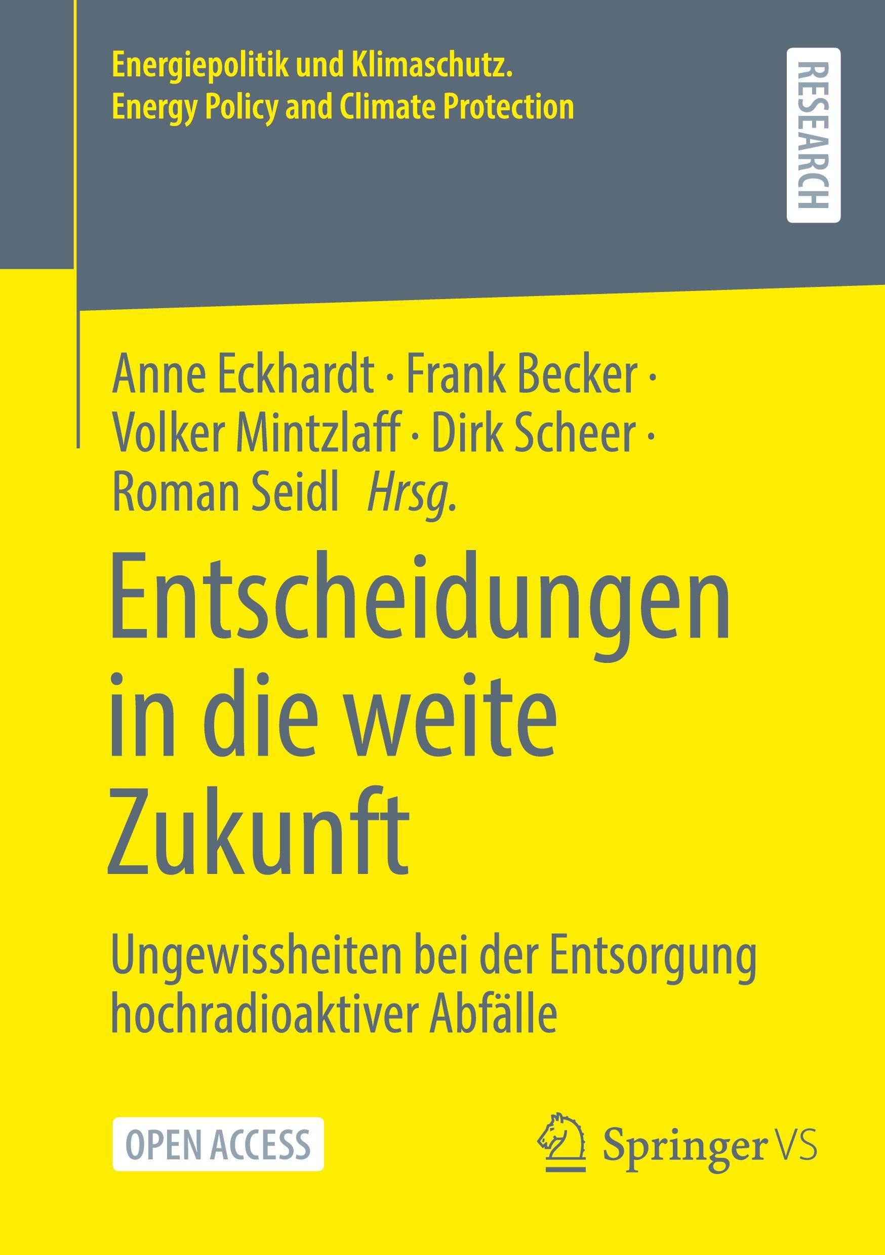 Cover: 9783658426972 | Entscheidungen in die weite Zukunft | Anne Eckhardt (u. a.) | Buch