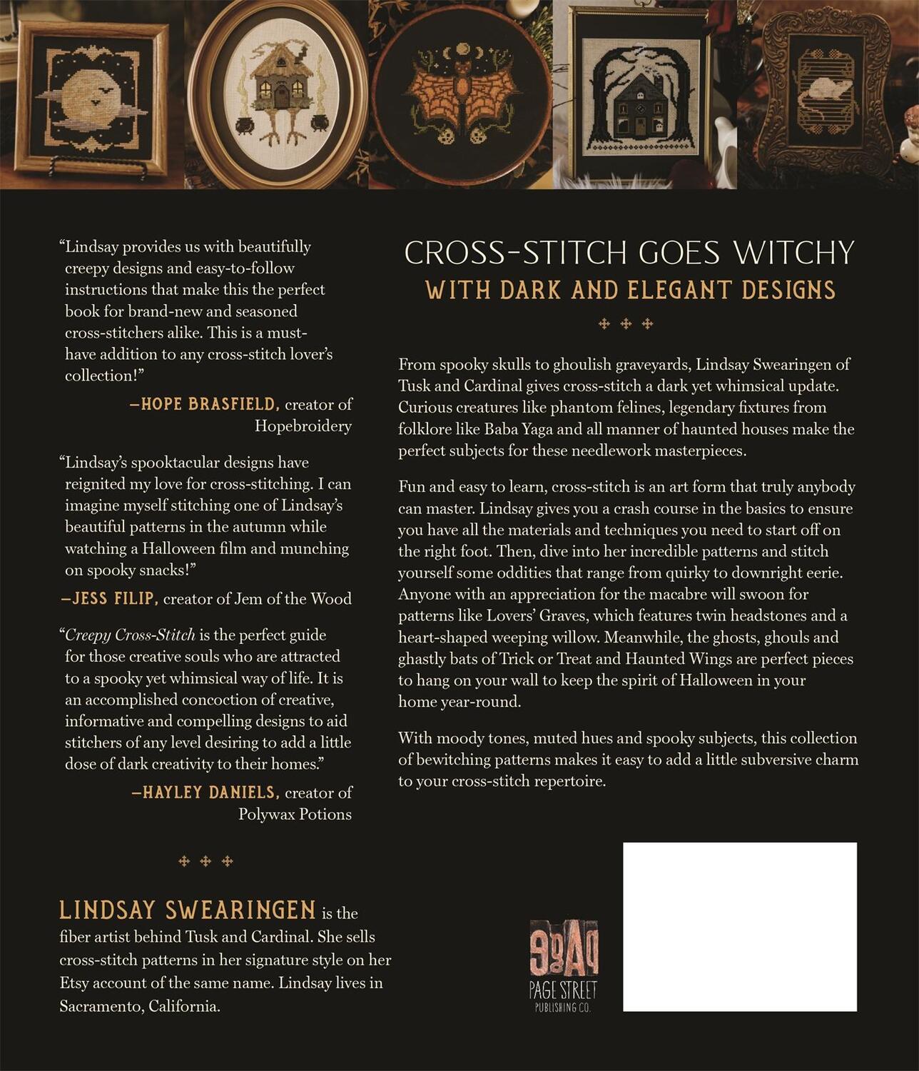 Rückseite: 9781645674283 | Creepy Cross-Stitch | 25 Spooky Projects to Haunt Your Halls | Buch