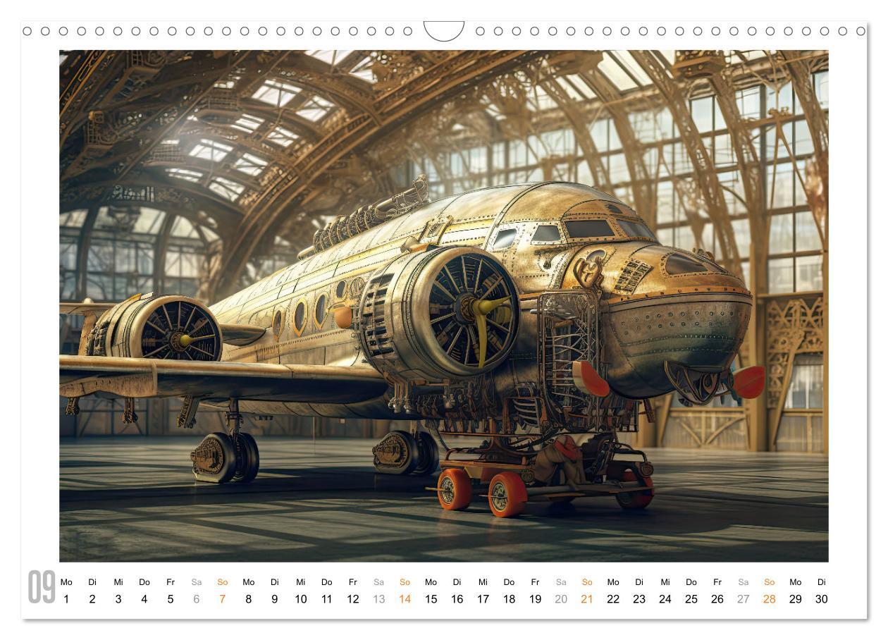 Bild: 9783383899713 | Steampunk Luftfahrt (Wandkalender 2025 DIN A3 quer), CALVENDO...