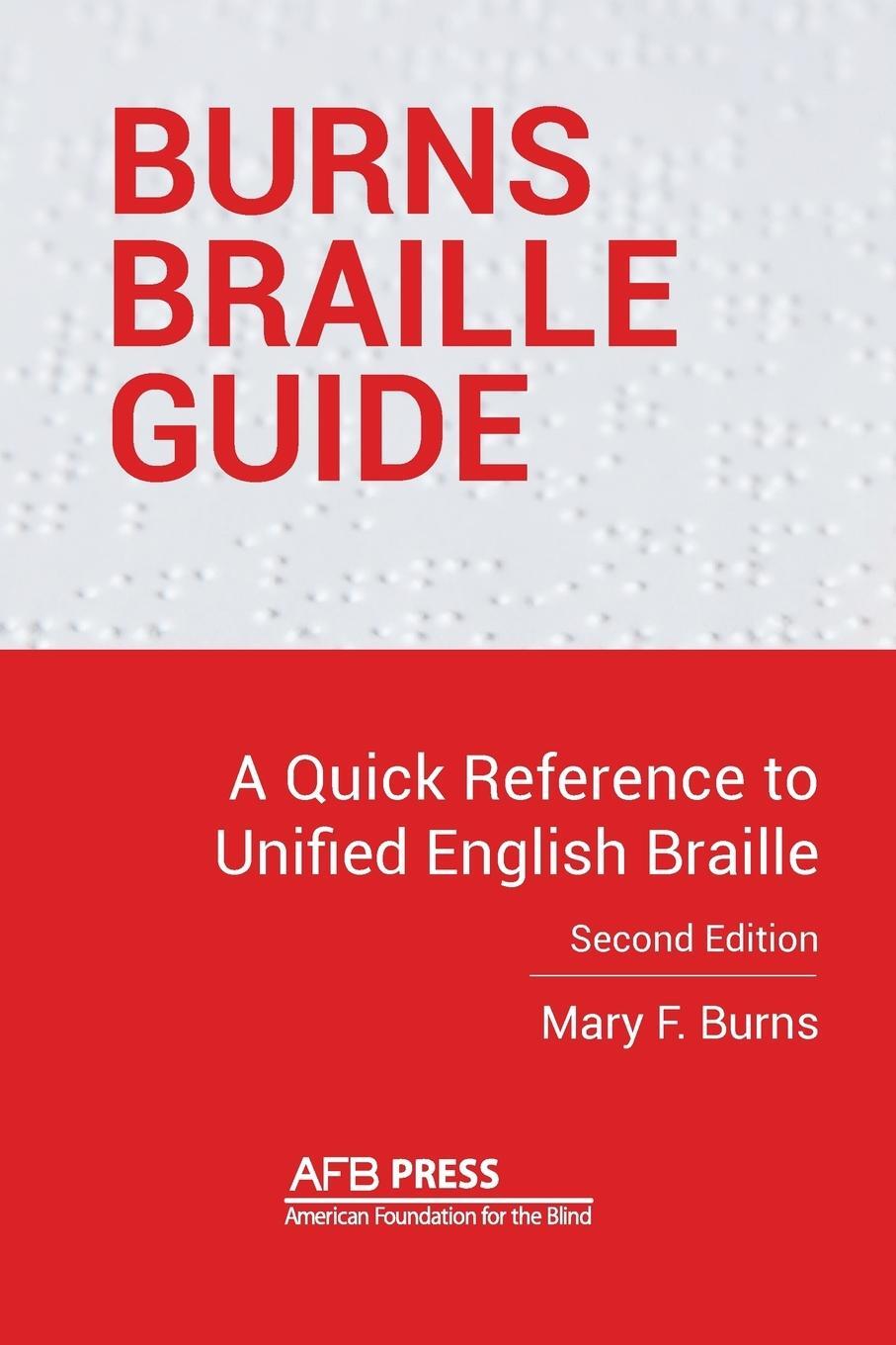 Cover: 9780891287179 | Burns Braille Guide | A Quick Reference to Unified English Braille
