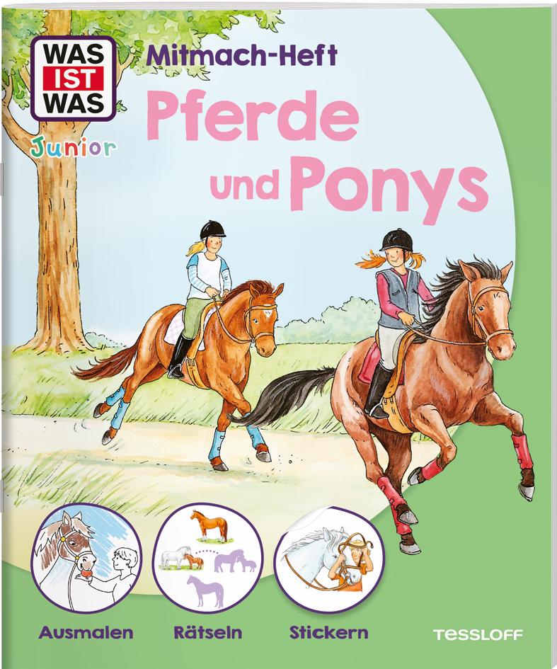 Cover: 9783788622657 | WAS IST WAS Junior Mitmach-Heft Pferde &amp; Ponys | Eva Dix (u. a.)