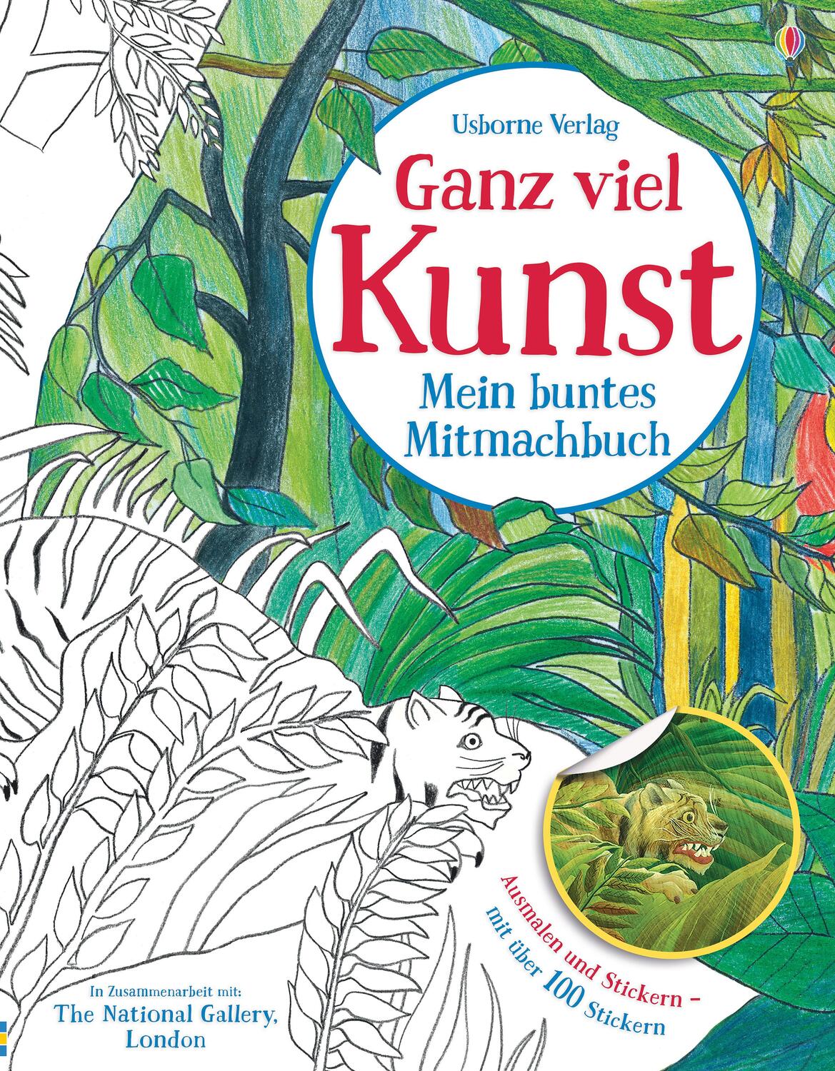 Cover: 9781789413441 | Ganz viel Kunst - Mein buntes Mitmachbuch | Ausmalen und Stickern