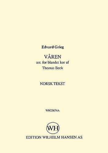 Cover: 9788759851630 | Varen | Edvard Grieg | Klavierauszug | 2002 | Edition Wilhelm Hansen