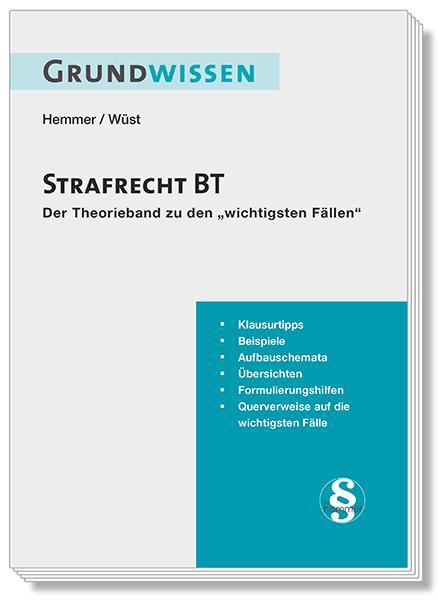 Cover: 9783968380292 | Grundwissen Strafrecht BT | Karl-Edmund Hemmer (u. a.) | Taschenbuch