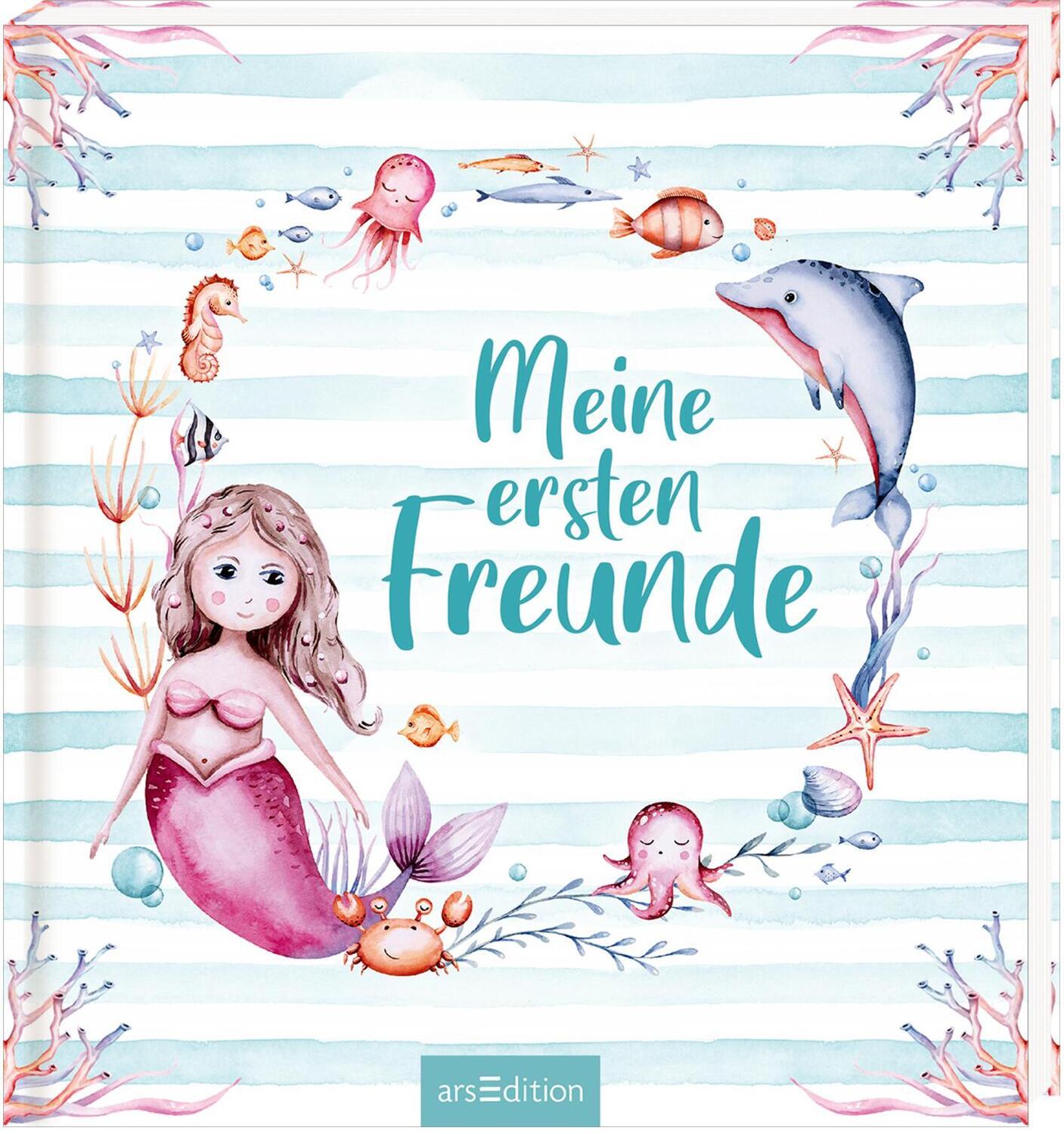Cover: 4014489131298 | Meine ersten Freunde - Meerjungfrauen (Aquarell-Optik) | Buch | 64 S.
