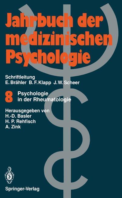 Cover: 9783540554851 | Psychologie in der Rheumatologie | Heinz-Dieter Basler (u. a.) | Buch
